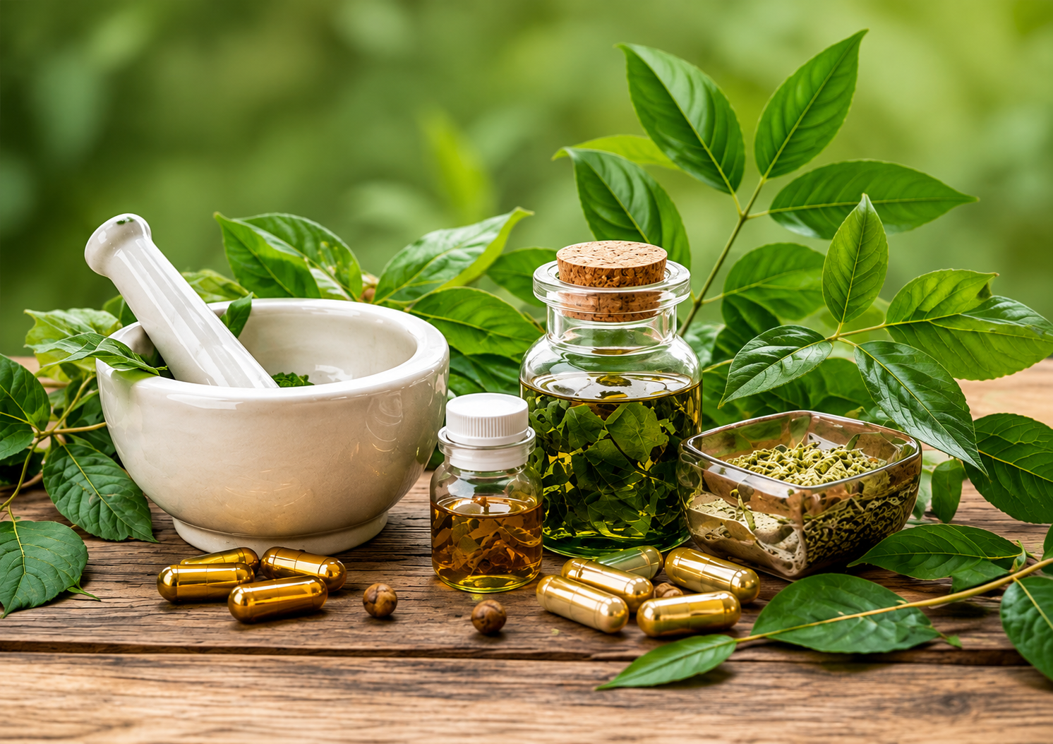 Ayurvedic herbs and traditional wellness products